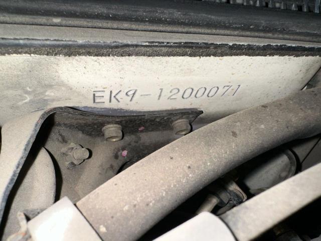 1999 Honda Civic Type მანქანა იყიდება აუქციონზე, vin: EK91200071, აუქციონის ნომერი: 73737466