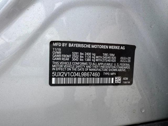 2020 Bmw X4 მანქანა იყიდება აუქციონზე, vin: 5UX2V1C04L9B67460, აუქციონის ნომერი: 71503456