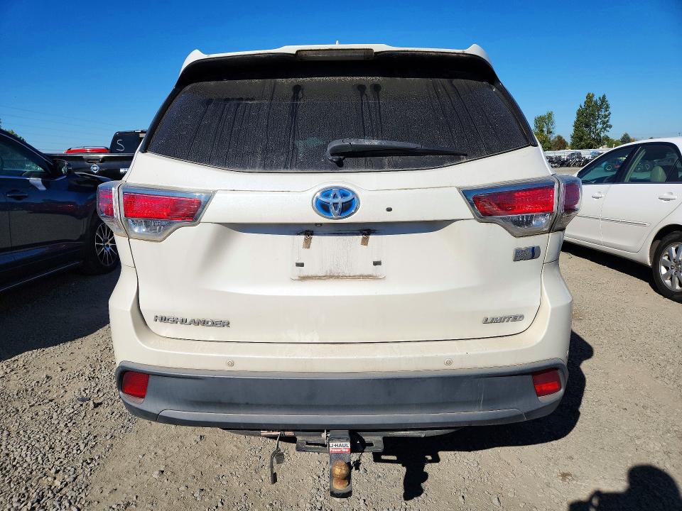 Продаж на аукціоні авто 2016 Toyota Highlander Hybrid, vin: 5TDDCRFH6GS018259, номер лоту: 71305896