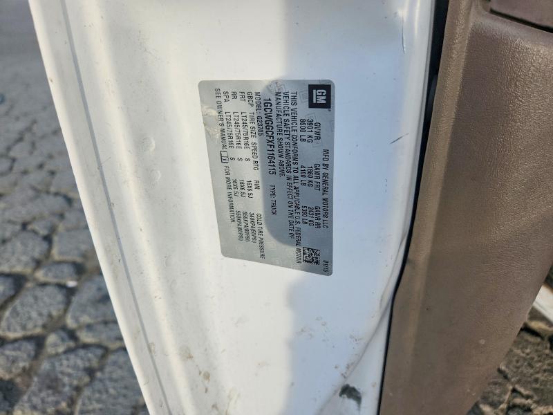 71610666 :رقم المزاد ، 1GCWGGCFXF1164115 vin ، 2015 Chevrolet Express G2500 مزاد بيع