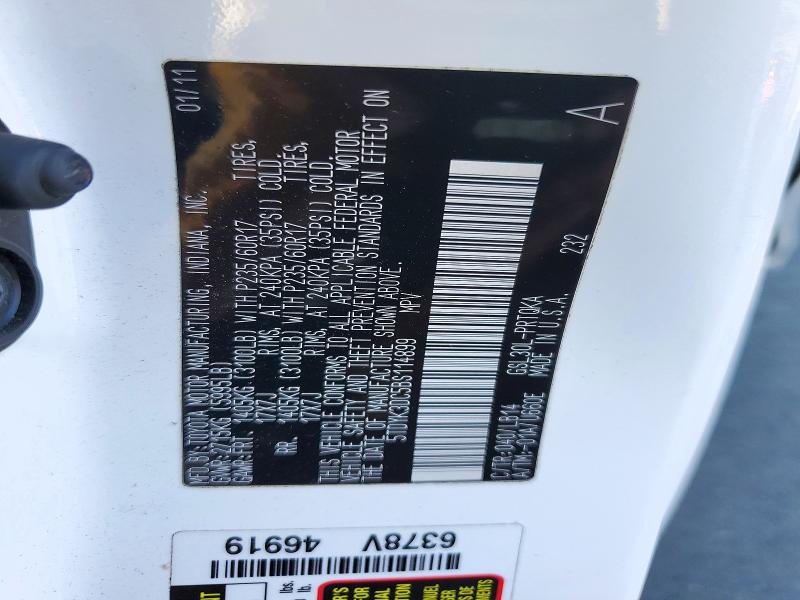 2011 Toyota Sienna მანქანა იყიდება აუქციონზე, vin: 5TDYK3DC5BS114899, აუქციონის ნომერი: 72773316