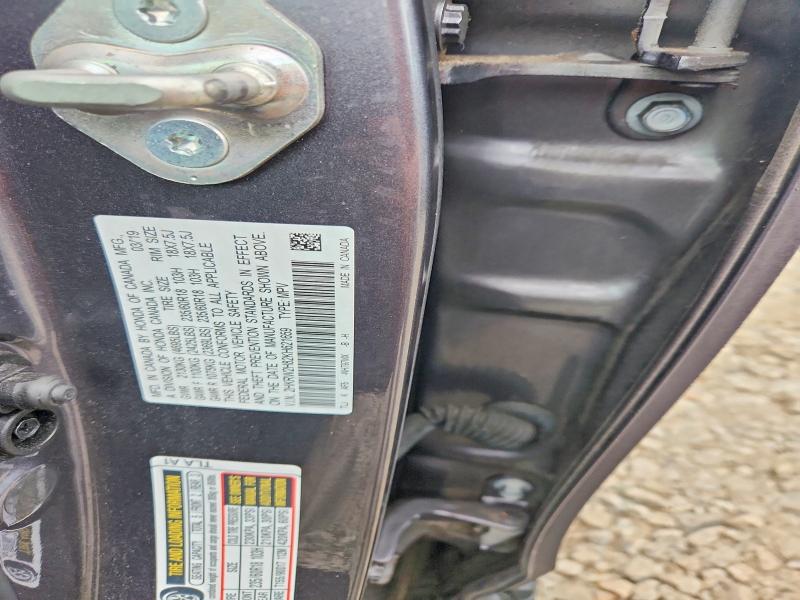 70881796 :رقم المزاد ، 2HKRW2H82KH621659 vin ، 2019 Honda Cr-v مزاد بيع