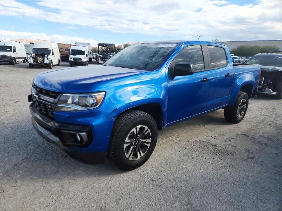 72242156 :رقم المزاد ، 1GCGSDEN0N1238260 vin ، 2022 Chevrolet Colorado مزاد بيع