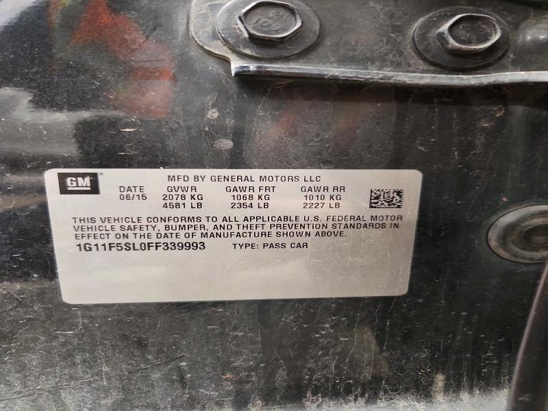 Продаж на аукціоні авто 2015 Chevrolet Malibu, vin: 1G11F5SL0FF339993, номер лоту: 70612706