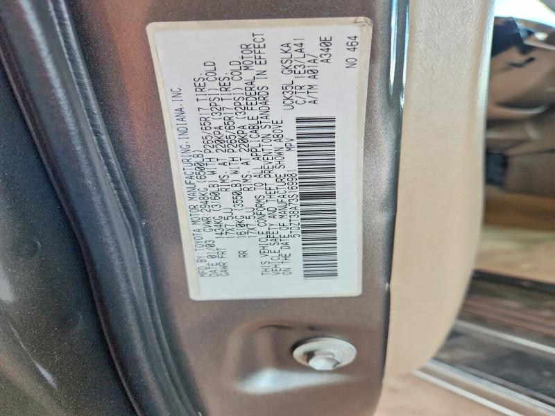 Продаж на аукціоні авто 2003 Toyota Sequoia, vin: 5TDZT38A73S169981, номер лоту: 71143456