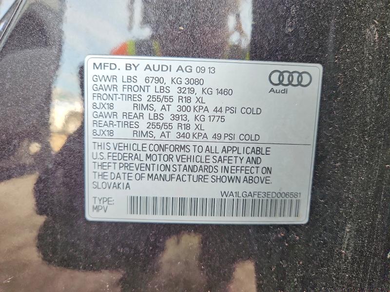 Aukcja sprzedaży 2014 Audi Q7, vin: WA1LGAFE3ED006581, numer aukcji: 71236206