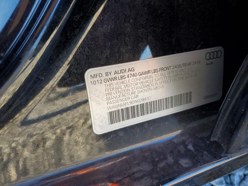 Aukcja sprzedaży 2013 Audi A4, vin: WAUAFAFL9DN028637, numer aukcji: 71159796