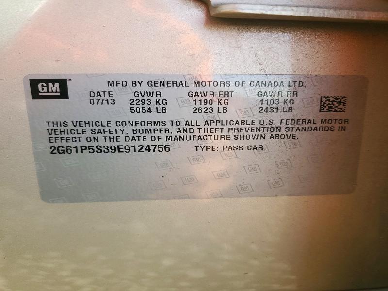 2014 Cadillac Xts მანქანა იყიდება აუქციონზე, vin: 2G61P5S39E9124756, აუქციონის ნომერი: 72720546