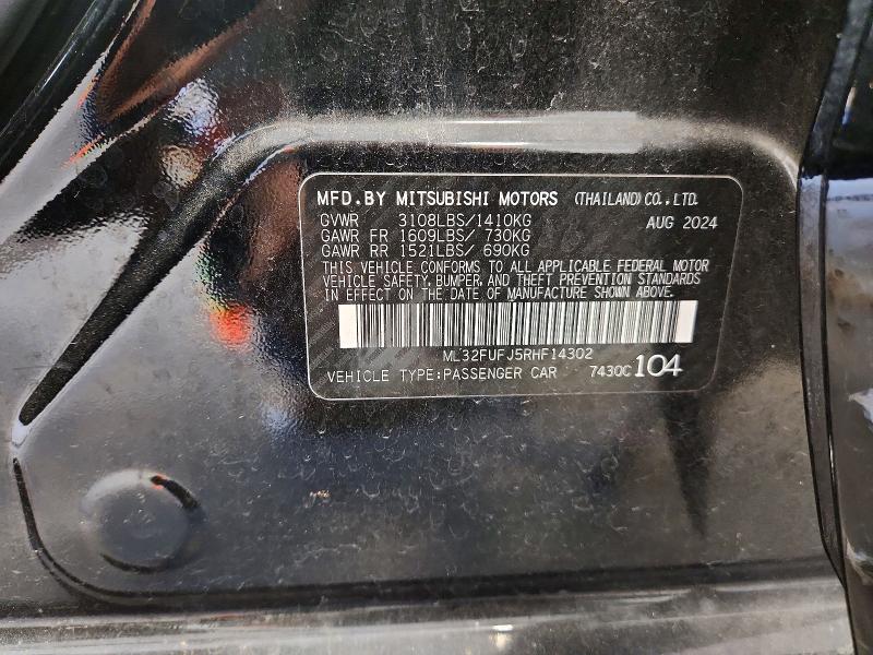 Продажа на аукционе авто 2024 Mitsubishi Mirage, vin: ML32FUFJ5RHF14302, номер лота: 72620166