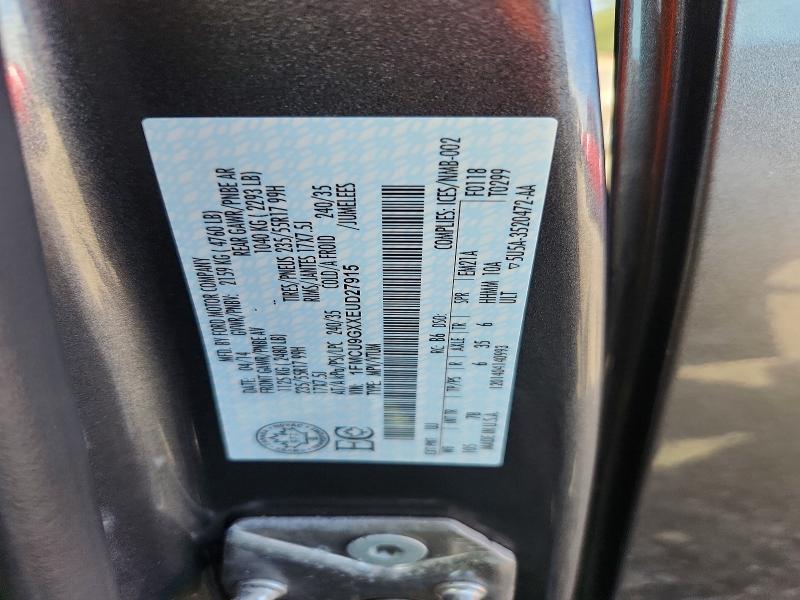 2014 Ford Escape მანქანა იყიდება აუქციონზე, vin: 1FMCU9GXXEUD27915, აუქციონის ნომერი: 69464706