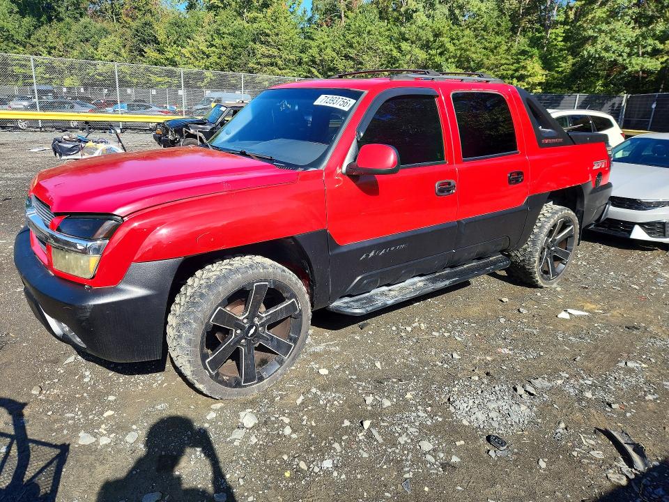 2003 Chevrolet Avalanche მანქანა იყიდება აუქციონზე, vin: 3GNEK13T83G183845, აუქციონის ნომერი: 71393756