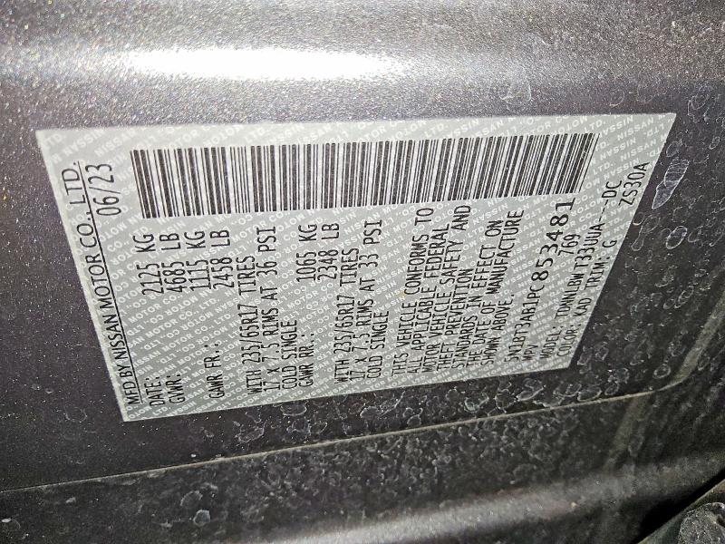 Продажа на аукционе авто 2023 Nissan Rogue, vin: 5N1BT3AB1PC853481, номер лота: 71460206