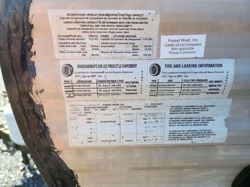Продажа на аукционе авто 2018 Primetime Avenger, vin: 5ZT2AVSB7JB916308, номер лота: 71321626