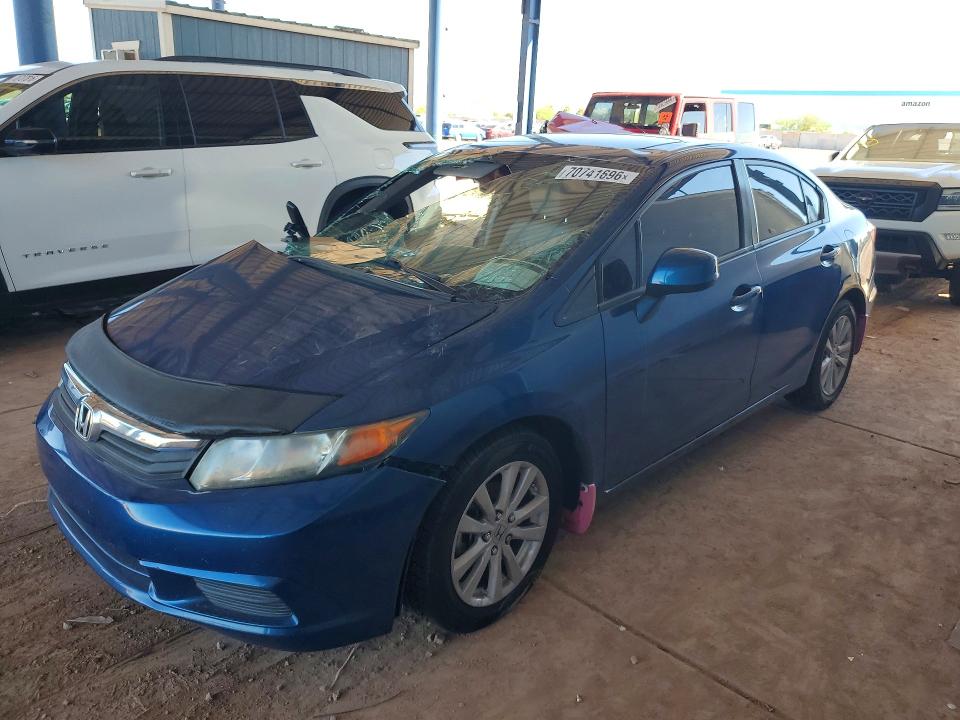 2012 Honda Civic მანქანა იყიდება აუქციონზე, vin: 2HGFB2F91CH502720, აუქციონის ნომერი: 70741696