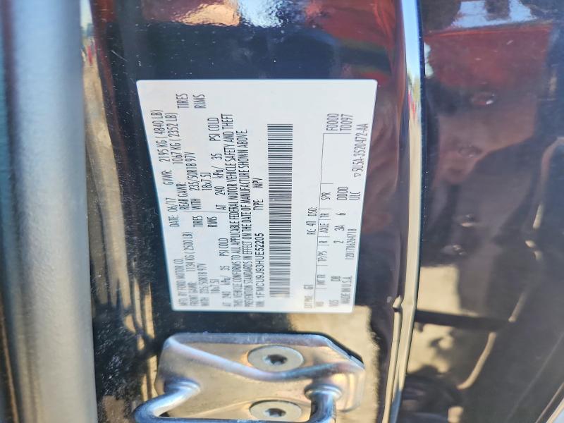 71980716 :رقم المزاد ، 1FMCU9J93HUE52205 vin ، 2017 Ford Escape مزاد بيع