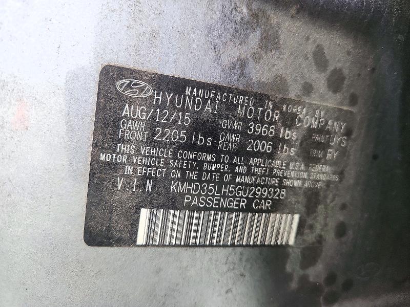 Продаж на аукціоні авто 2016 Hyundai Elantra Gt, vin: KMHD35LH5GU299328, номер лоту: 72582916