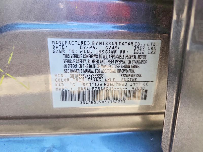 Продажа на аукционе авто 2025 Nissan Sentra, vin: 3N1AB8BVXSY382233, номер лота: 71376556