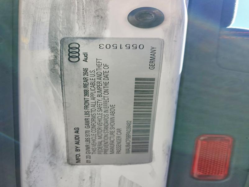 Aukcja sprzedaży 2023 Audi S5, vin: WAUB4CF58PA038482, numer aukcji: 69969056