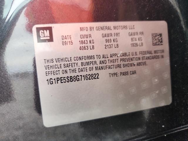 71147246 :رقم المزاد ، 1G1PE5SB8G7162822 vin ، 2016 Chevrolet Cruze Limited مزاد بيع