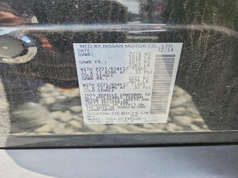 Продажа на аукционе авто 2015 Nissan Rogue, vin: 5N1AT2ML2FC802659, номер лота: 71239946
