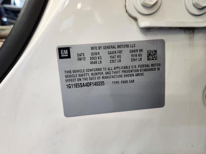 72185206 :رقم المزاد ، 1G11E5SA4DF149225 vin ، 2013 Chevrolet Malibu مزاد بيع