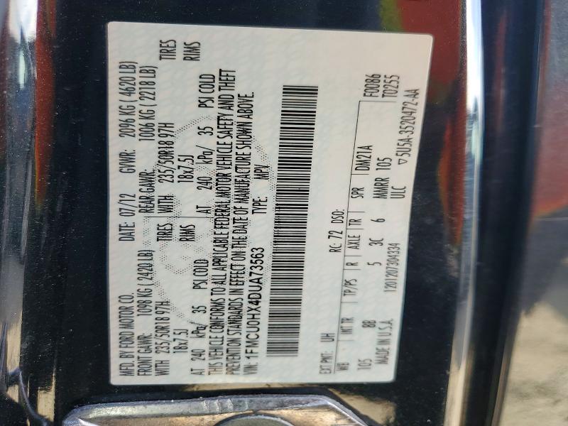 Aukcja sprzedaży 2013 Ford Escape, vin: 1FMCU0HX4DUA73563, numer aukcji: 71498436