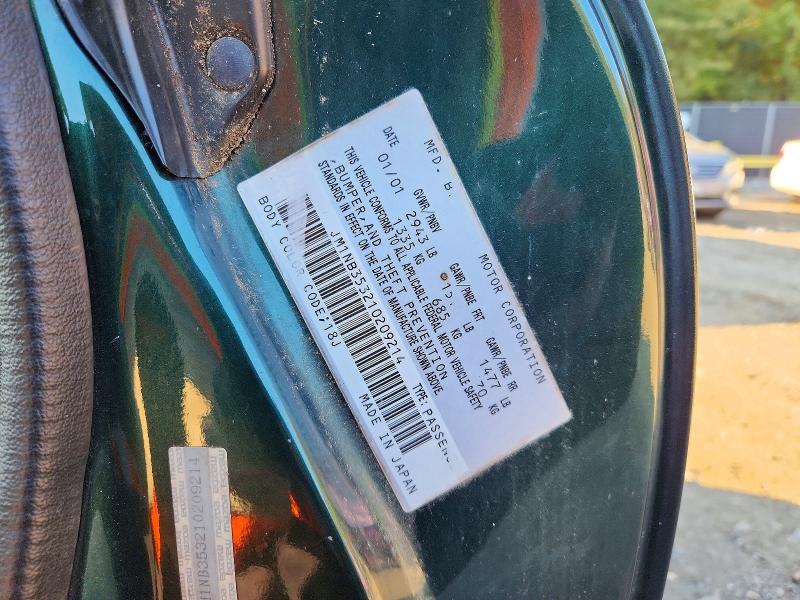 Продажа на аукционе авто 2001 Mazda Mx-5 Miata, vin: JM1NB353210209214, номер лота: 72946336