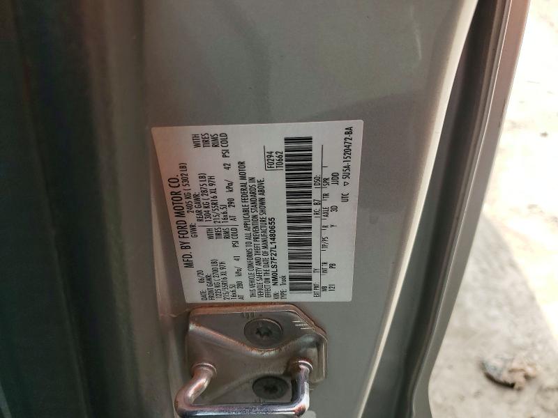 2020 Ford Transit Connect მანქანა იყიდება აუქციონზე, vin: NM0LS7F27L1480655, აუქციონის ნომერი: 72334256