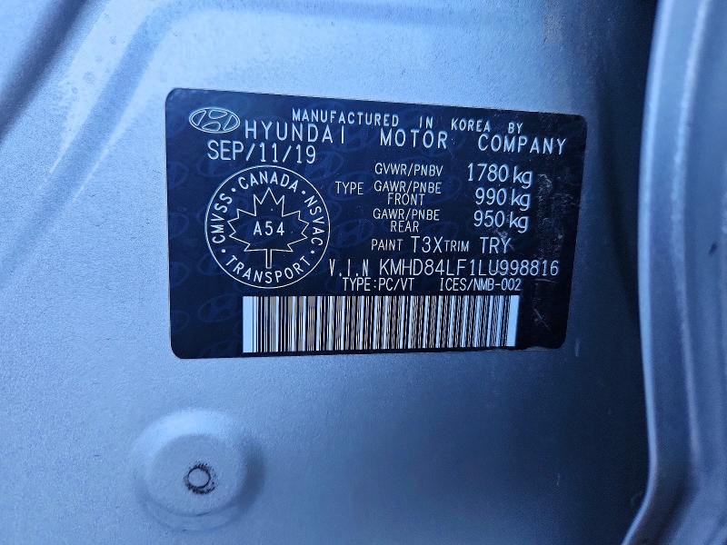 Продажа на аукционе авто 2020 Hyundai Elantra, vin: KMHD84LF1LU998816, номер лота: 72213876