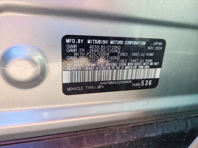 Aukcja sprzedaży 2025 Mitsubishi Eclipse Cross, vin: JA4ATWAA5SZ009405, numer aukcji: 71976436