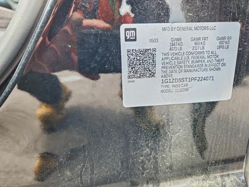 2023 Chevrolet Malibu მანქანა იყიდება აუქციონზე, vin: 1G1ZD5ST1PF224071, აუქციონის ნომერი: 71178196