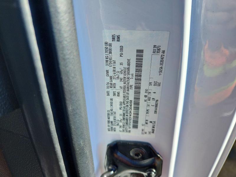 2016 Ford F150 მანქანა იყიდება აუქციონზე, vin: 1FTFX1EF4GKG04058, აუქციონის ნომერი: 72309466