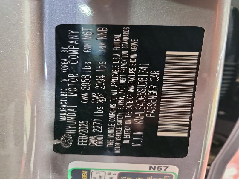 Продажа на аукционе авто 2025 Hyundai Elantra, vin: KMHLS4DG6SU981741, номер лота: 71495326