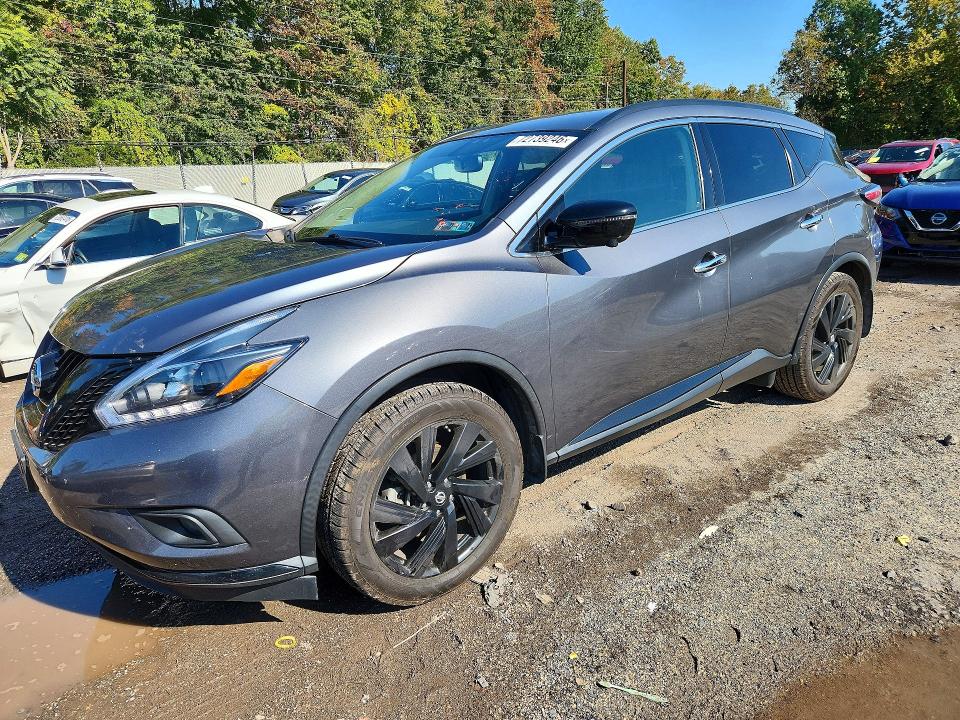 72739246 :رقم المزاد ، 5N1AZ2MHXJN192159 vin ، 2018 Nissan Murano مزاد بيع