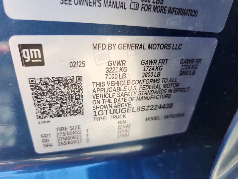 Продажа на аукционе авто 2025 Gmc Sierra, vin: 1GTUUGEL8SZ224438, номер лота: 72025356