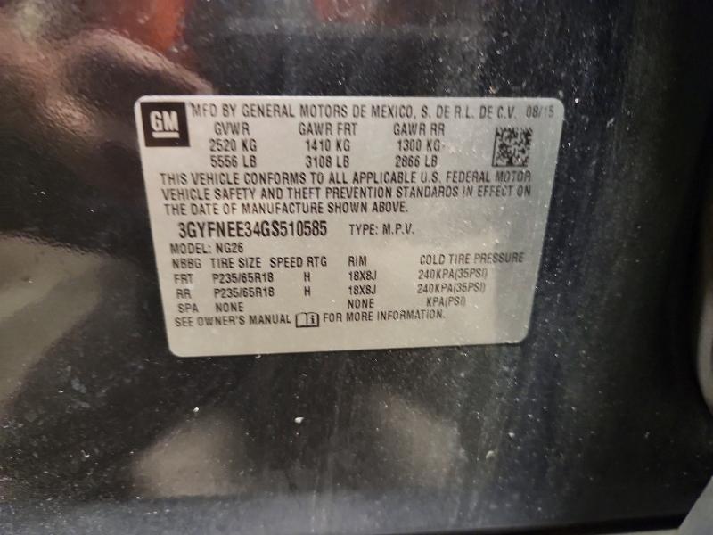 Продаж на аукціоні авто 2016 Cadillac Srx, vin: 3GYFNEE34GS510585, номер лоту: 71257136