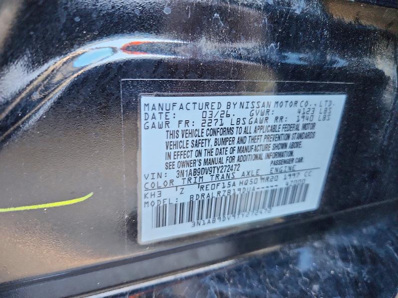 Продажа на аукционе авто 2026 Nissan Sentra, vin: 3N1AB9DV9TY272472, номер лота: 72379946