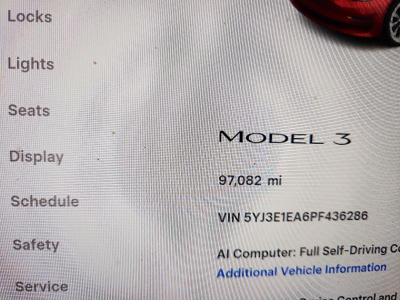 Продажа на аукционе авто 2023 Tesla Model 3, vin: 5YJ3E1EA6PF436286, номер лота: 72562726