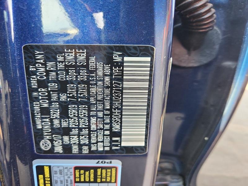 Aukcja sprzedaży 2017 Hyundai Santa Fe, vin: KM8SRDHF3HU237127, numer aukcji: 71266876