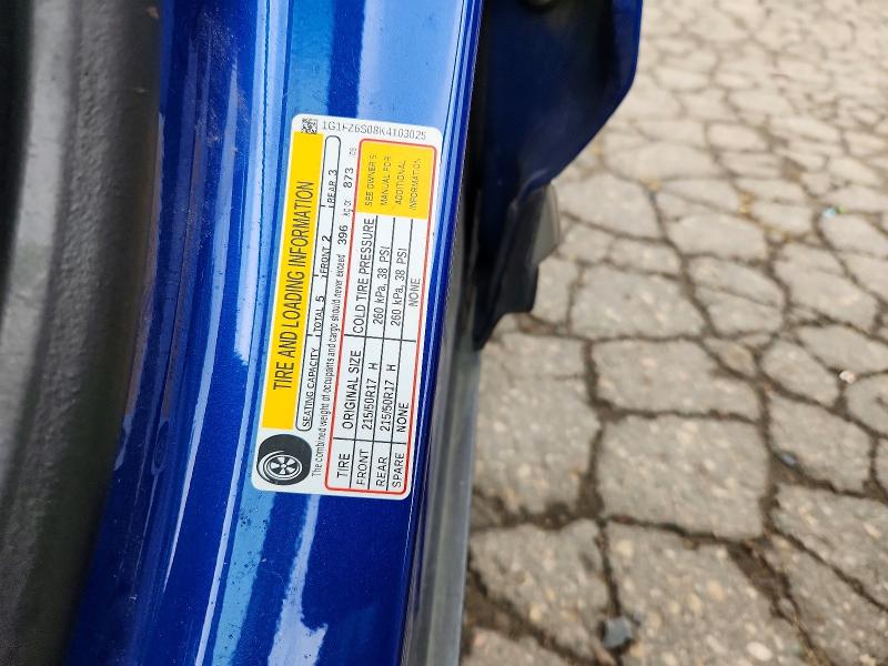 Продажа на аукционе авто 2019 Chevrolet Bolt Ev, vin: 1G1FZ6S08K4103025, номер лота: 70647676