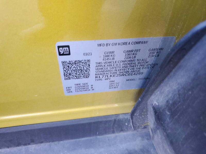 Aukcja sprzedaży 2024 Chevrolet Trax, vin: KL77LKE25RC014299, numer aukcji: 72743746
