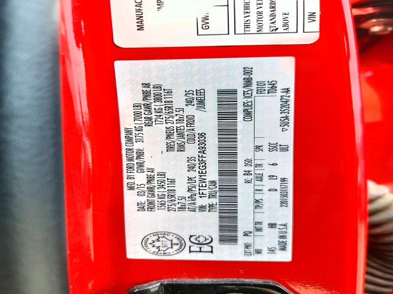 Продажа на аукционе авто 2015 Ford F150, vin: 1FTEW1EG3FFA93036, номер лота: 71064236