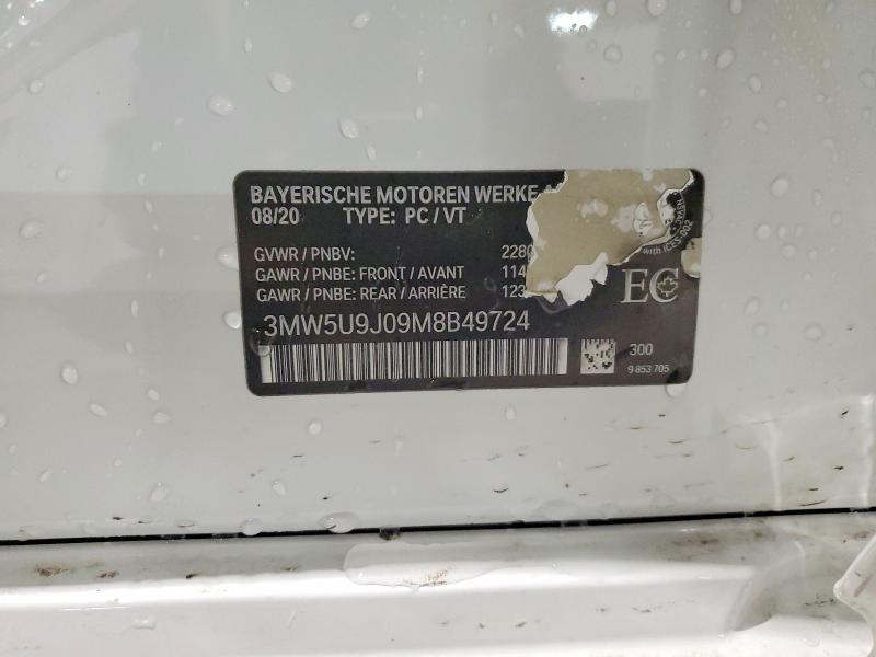 Продаж на аукціоні авто 2021 Bmw M340xi, vin: 3MW5U9J09M8B49724, номер лоту: 71565936