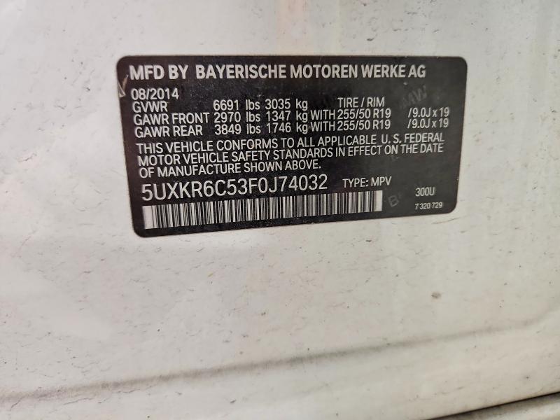 Aukcja sprzedaży 2015 Bmw X5, vin: 5UXKR6C53F0J74032, numer aukcji: 71588096
