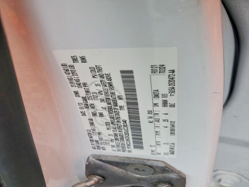 70992486 :رقم المزاد ، 1FMCU9GX2DUC38340 vin ، 2013 Ford Escape مزاد بيع