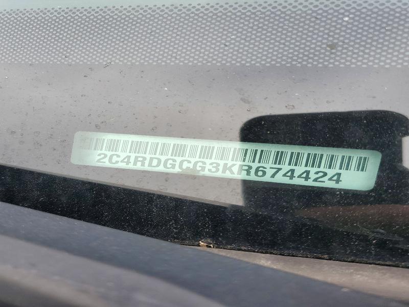 Aukcja sprzedaży 2019 Dodge Grand Caravan, vin: 2C4RDGCG3KR674424, numer aukcji: 71964496