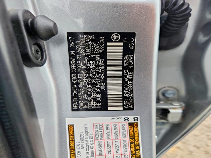 2018 Toyota Camry მანქანა იყიდება აუქციონზე, vin: JTNB11HK9J3016890, აუქციონის ნომერი: 71290616