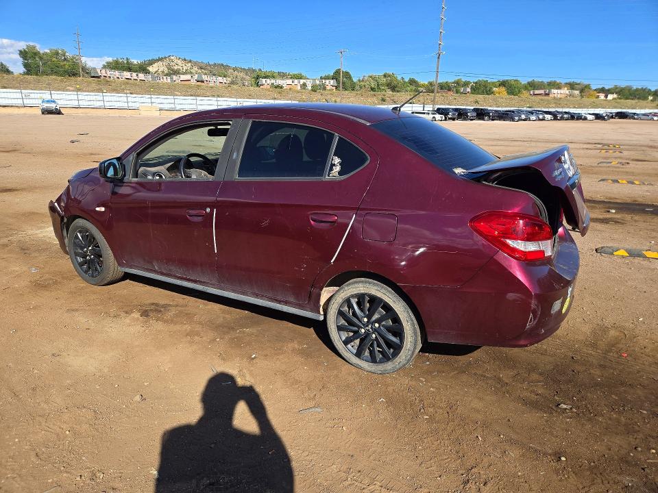72323226 :رقم المزاد ، ML32F4FJ3LHF06187 vin ، 2020 Mitsubishi Mirage مزاد بيع