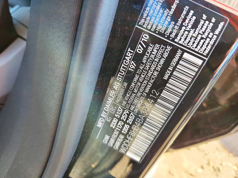 71996656 :رقم المزاد ، WDDHF8HB4BA308412 vin ، 2011 Mercedes-benz E مزاد بيع