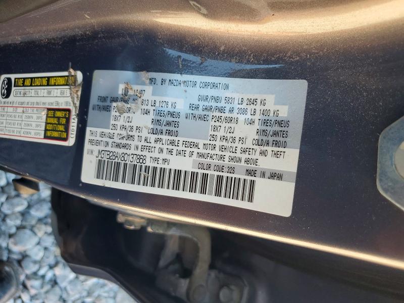 Продаж на аукціоні авто 2008 Mazda Cx-9, vin: JM3TB28AX80137868, номер лоту: 71315066